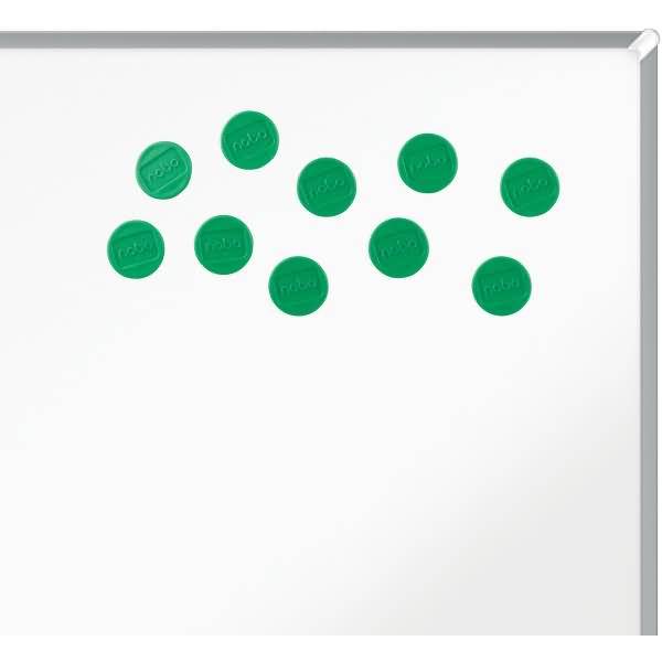 Magnet rund 13mm VE=10 Stück grün