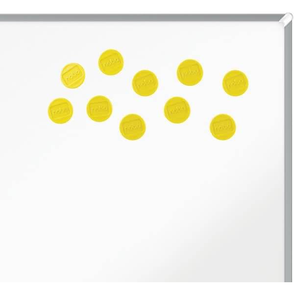 Magnet rund 13mm VE=10 Stück gelb