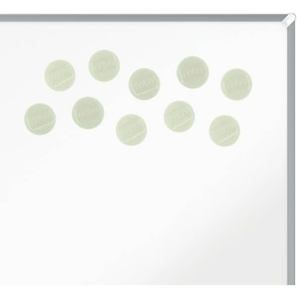 Magnet rund 38mm VE=10 Stück weiß