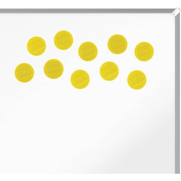 Magnet rund 38mm extra stark VE=10 Stück gelb