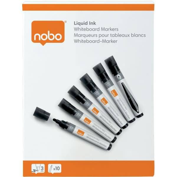 Boardmarker Liquid Ink Rundspitze VE=10 Stück schwarz