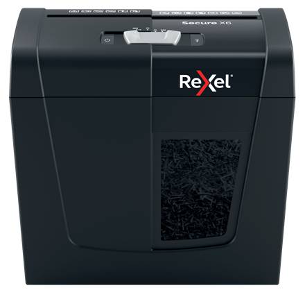 Rexel Secure X6 - Kreuzschreddern - 4x40 mm - 10 l - 100 Blätter - 70 dB - 6 Blätter