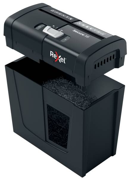Rexel Secure X6 - Kreuzschreddern - 4x40 mm - 10 l - 100 Blätter - 70 dB - 6 Blätter