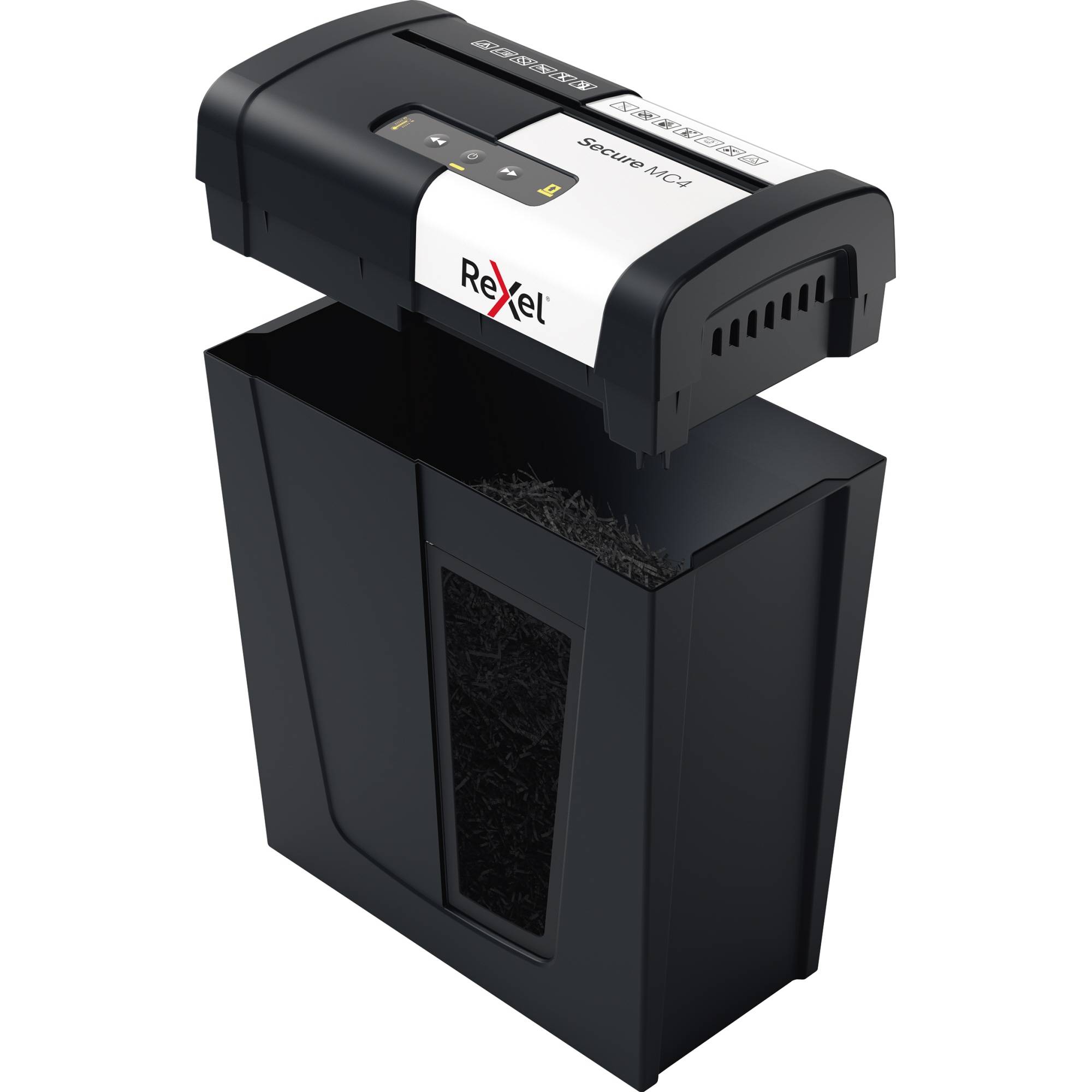 Rexel Aktenvernichter Secure MC4 Whisper-Shred P5 2020129EU
