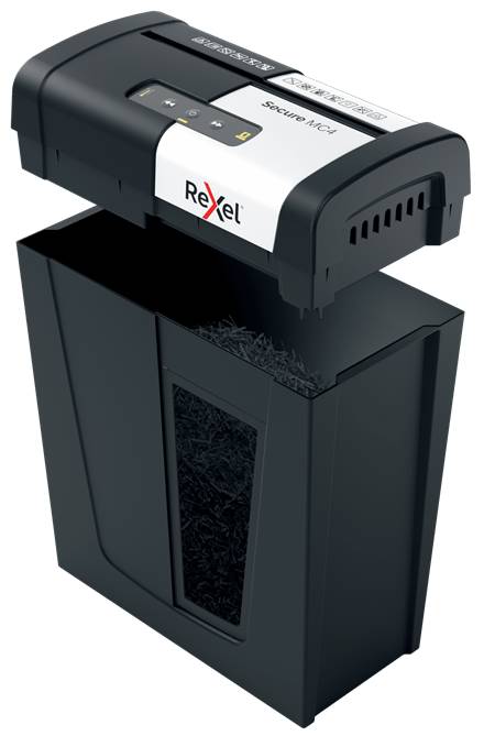 Rexel Secure MC4 - Mikrogeschnittene Zerkleinerung - 2x15 mm - 14 l - 150 Blätter - 60 dB - Tasten