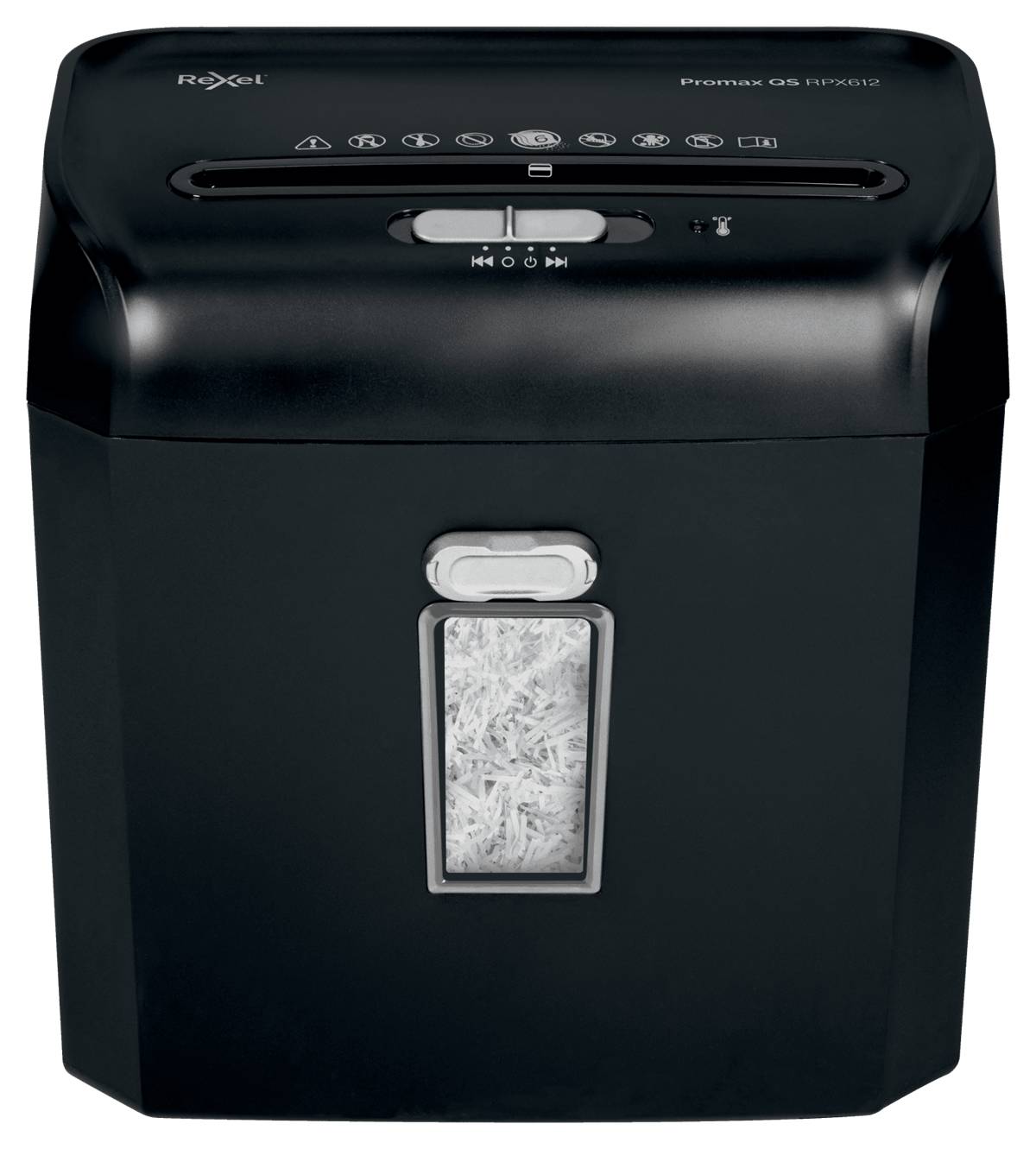 Rexel ProMax RPX612 - Kreuzschreddern - 22 cm - 4 x 40 mm - 12 l - 132 Blätter - 60 dB