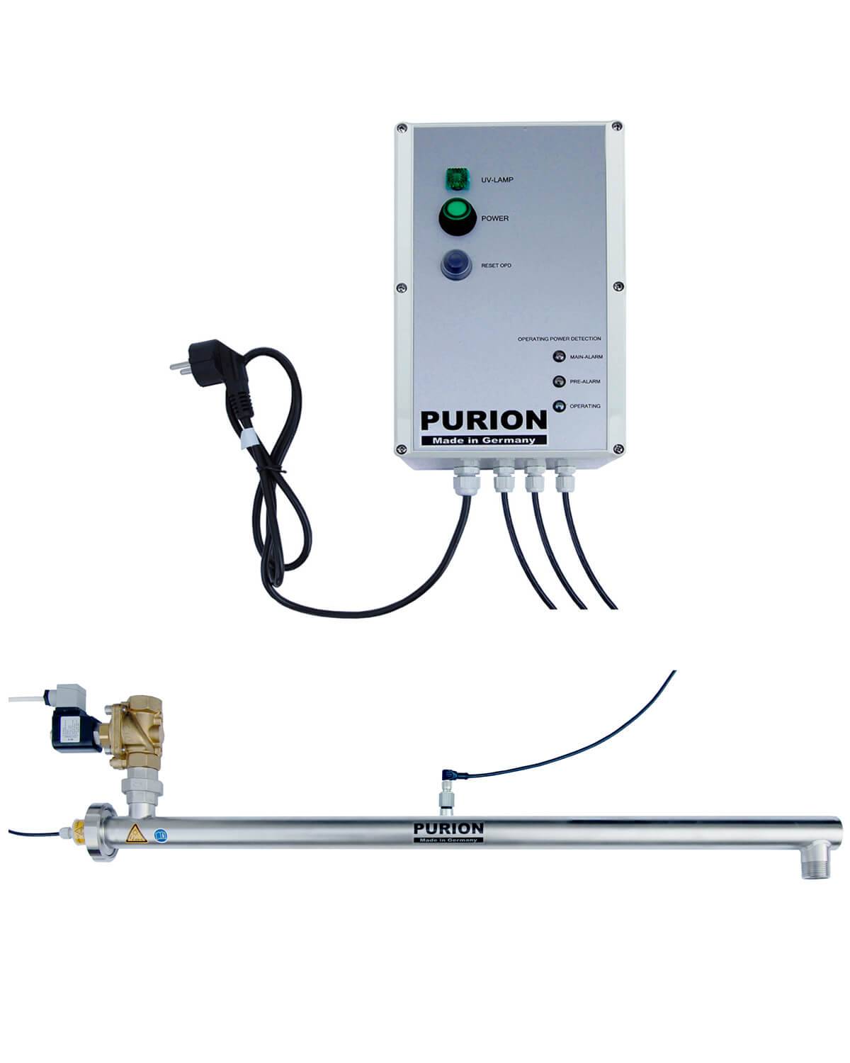 PURION 2500 H OPD mit Magnetventil, effektiver Schutz Legionellen UV-C