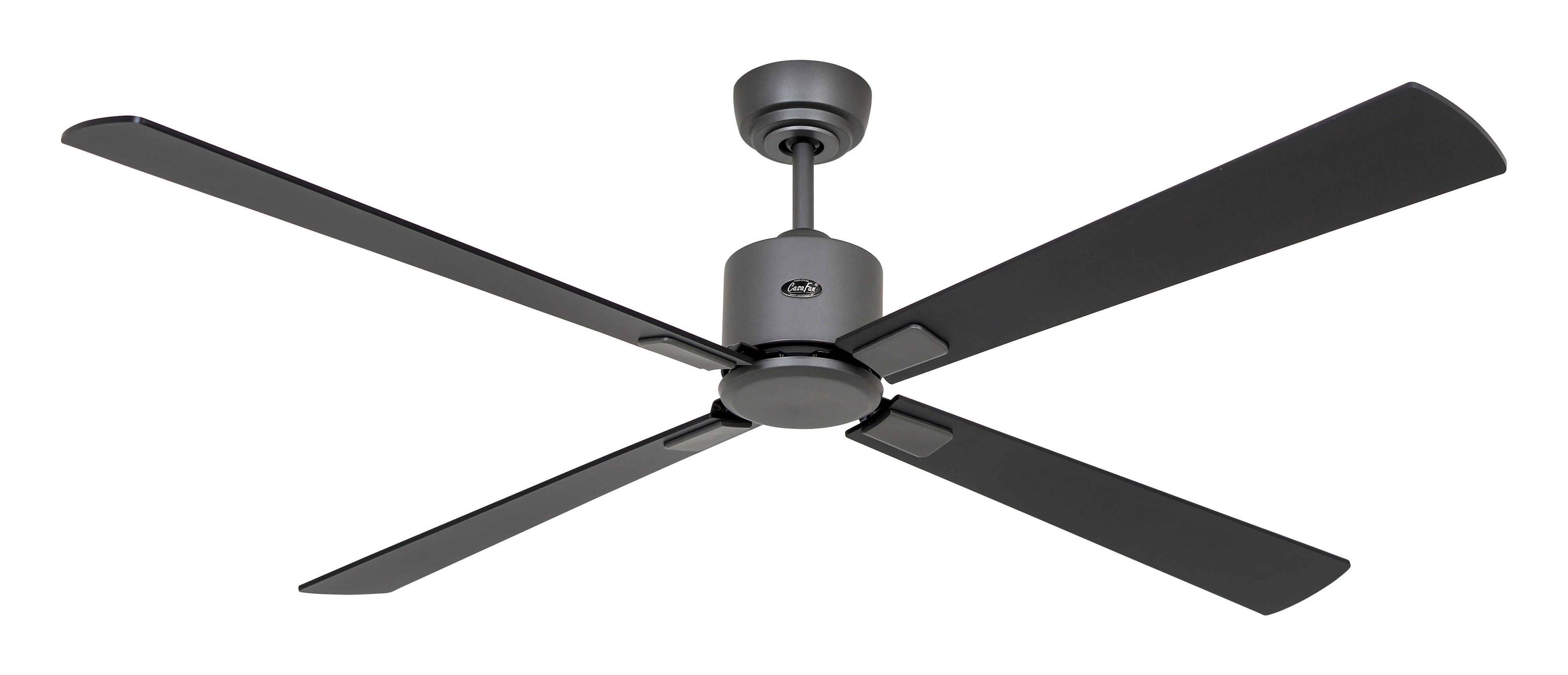 Deckenventilator Eco Neo III 152 BG Schwarz / Teak