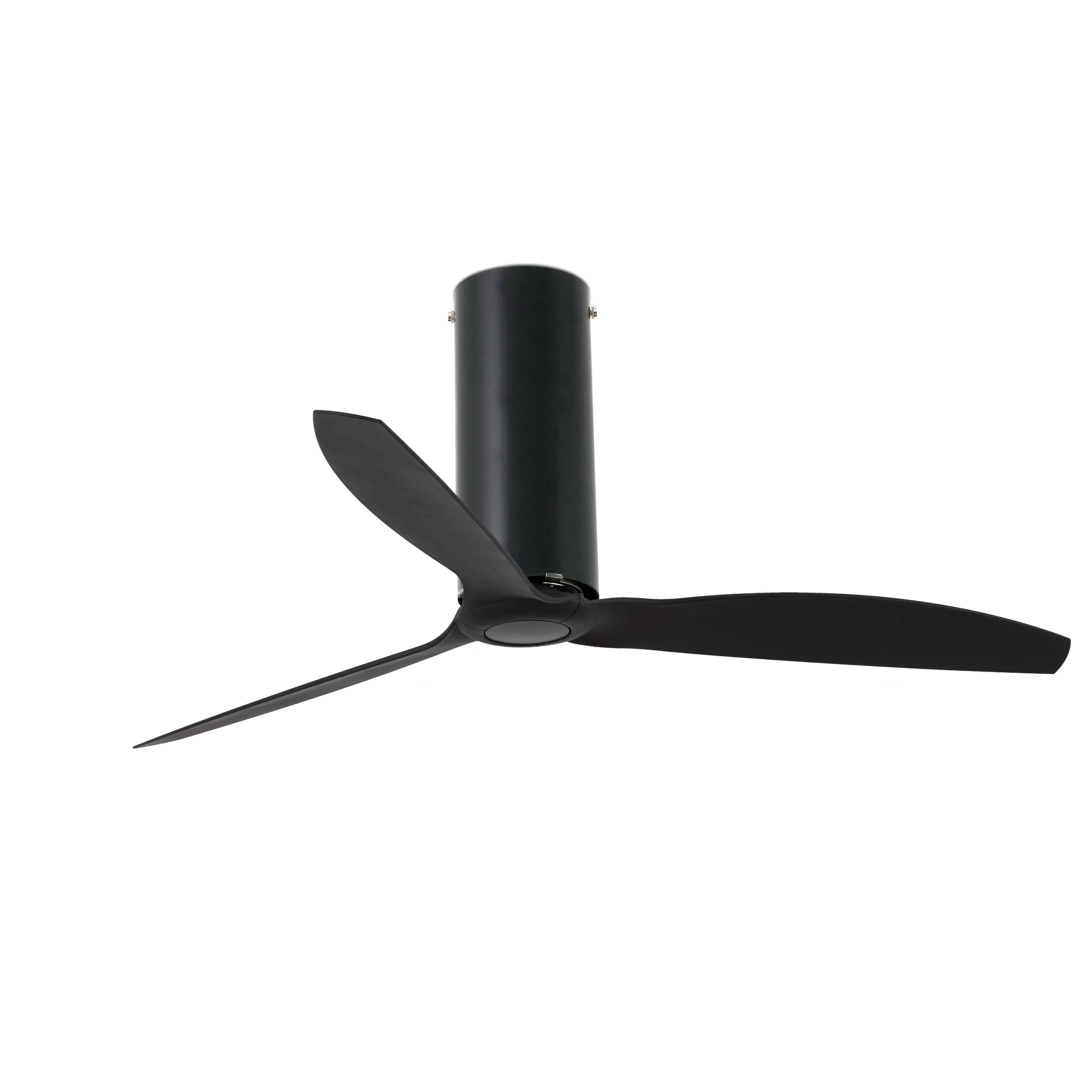 Energiespar Deckenventilator Tube Schwarz