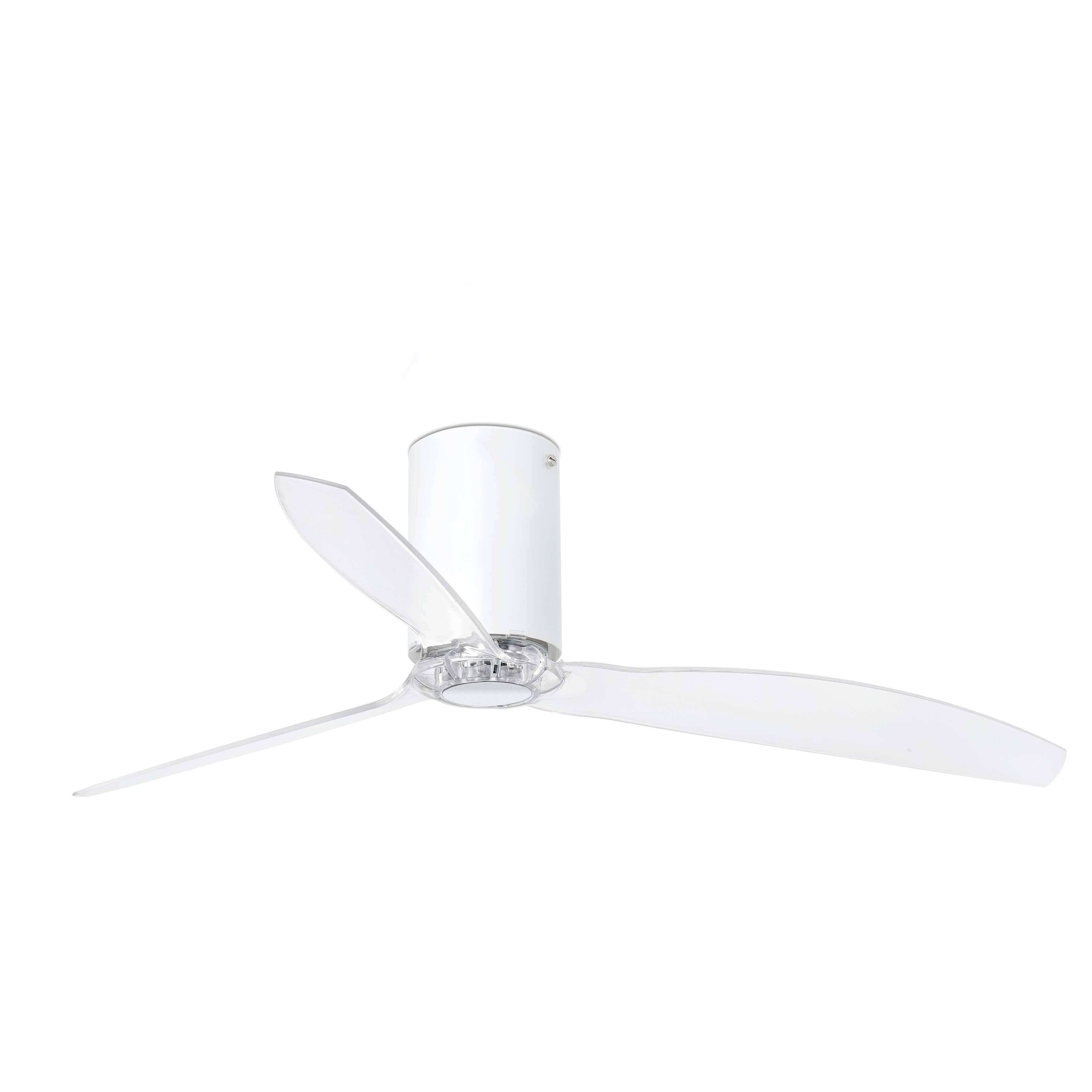 Energiespar Deckenventilator Mini Tube Weiß matt