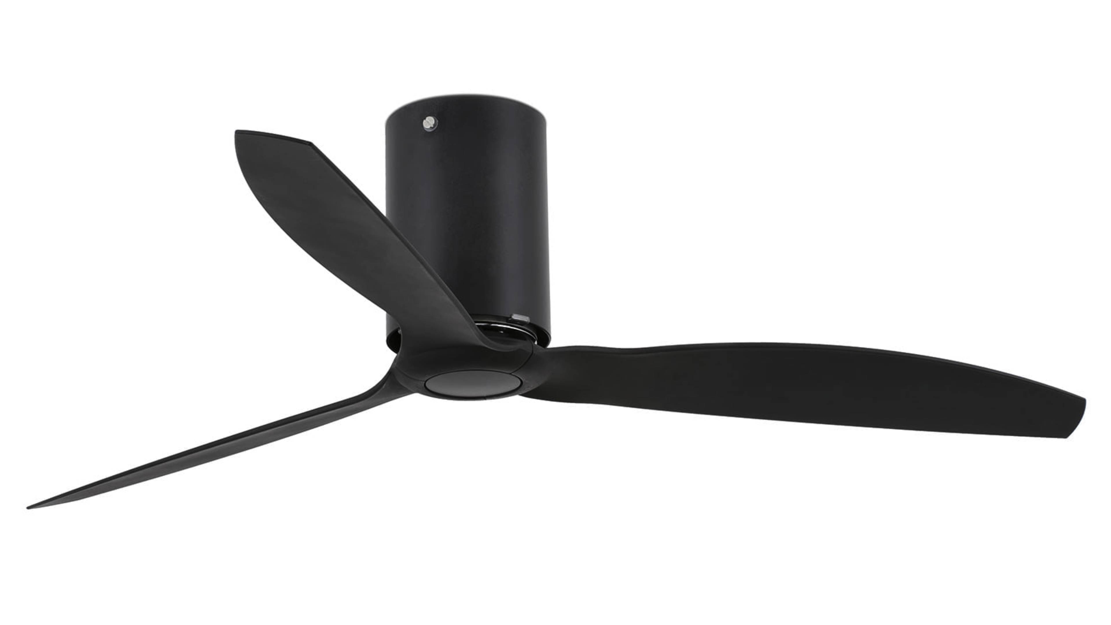 Energiespar Deckenventilator Mini Tube Schwarz