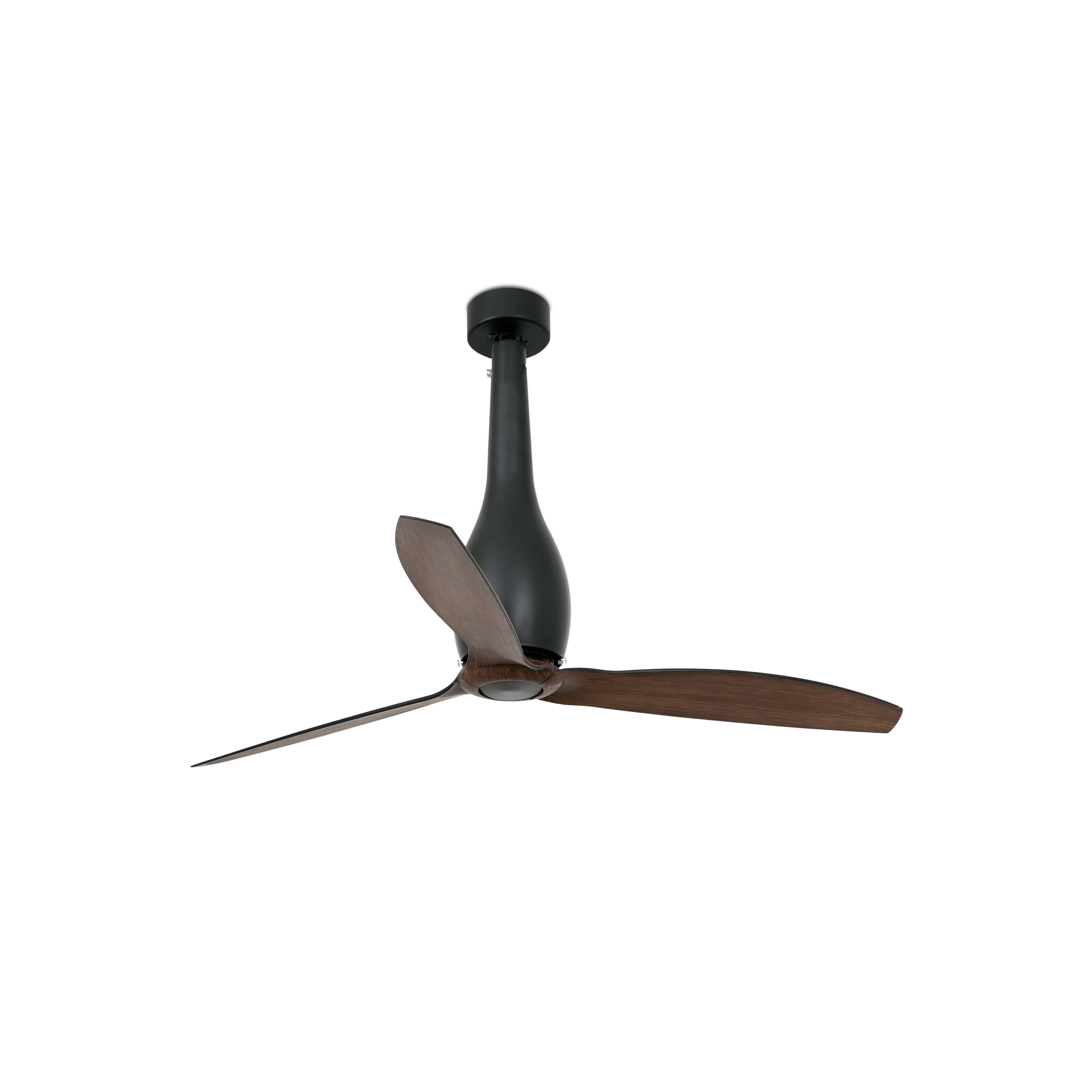 DC Deckenventilator Eterfan Schwarz / Walnuss
