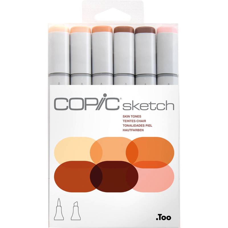 COPIC Marker sketch, 6er Set "Portrait"