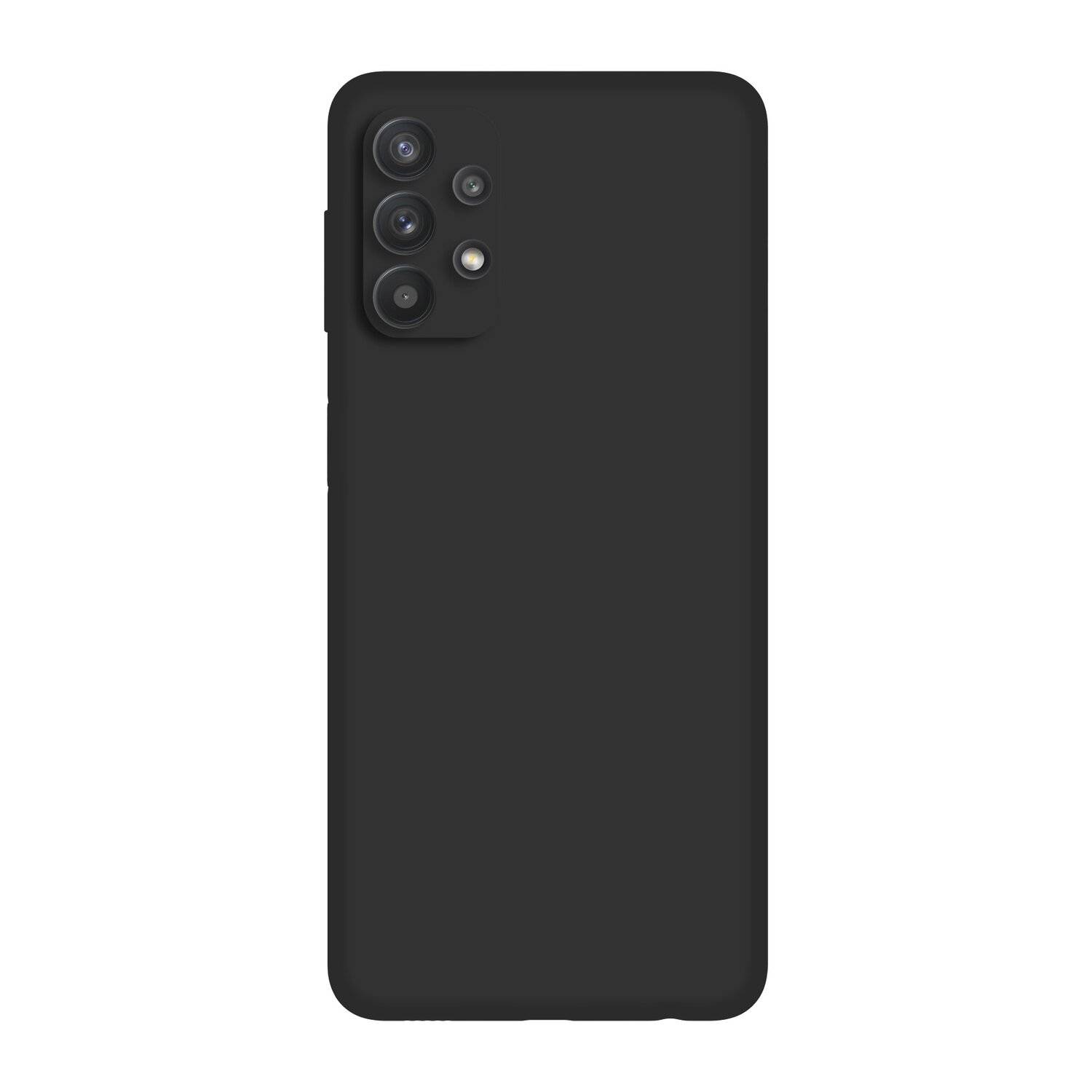 cofi1453® Silikon Hülle Basic kompatibel mit Samsung Galaxy A32 (A325F) 4G Case TPU Soft Handy Cover Schutz Schwarz