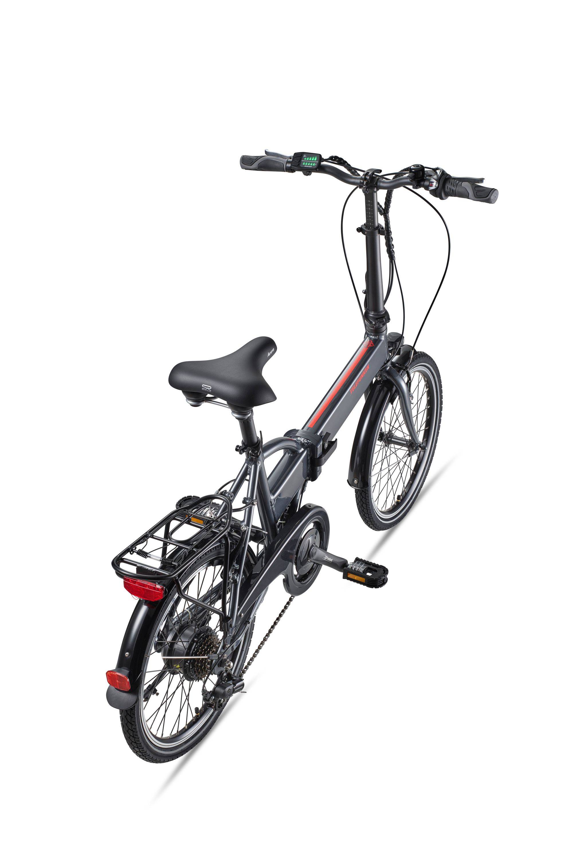 Telefunken E-Bike 20 Zoll Faltrad Pedelec Fahrrad 6 Gang Shimano Kompakt F820