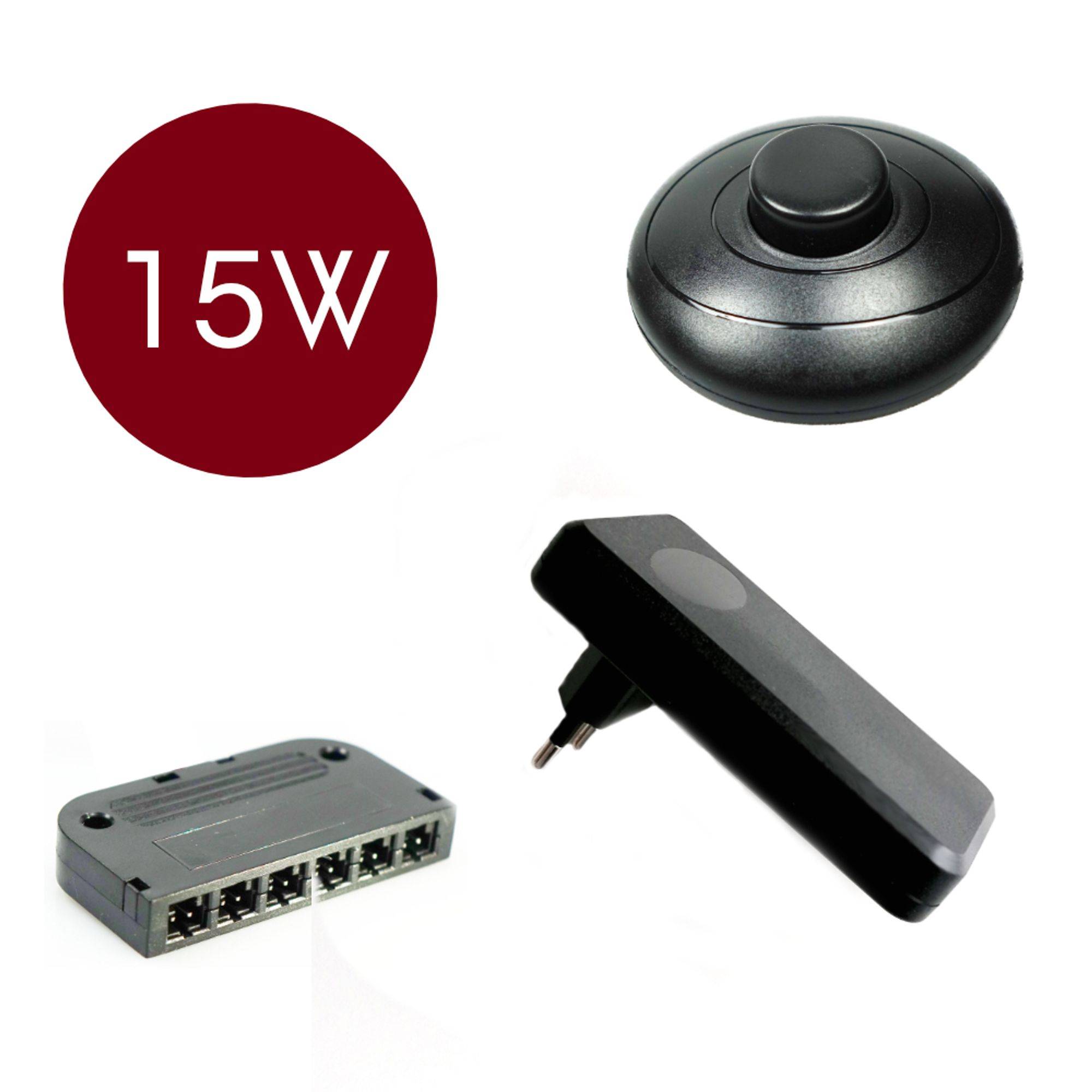 kalb | 15W 12V NETZTEIL +6FACH VERTEILER Trafo Netzadapter Steckernetzteil Driver LED