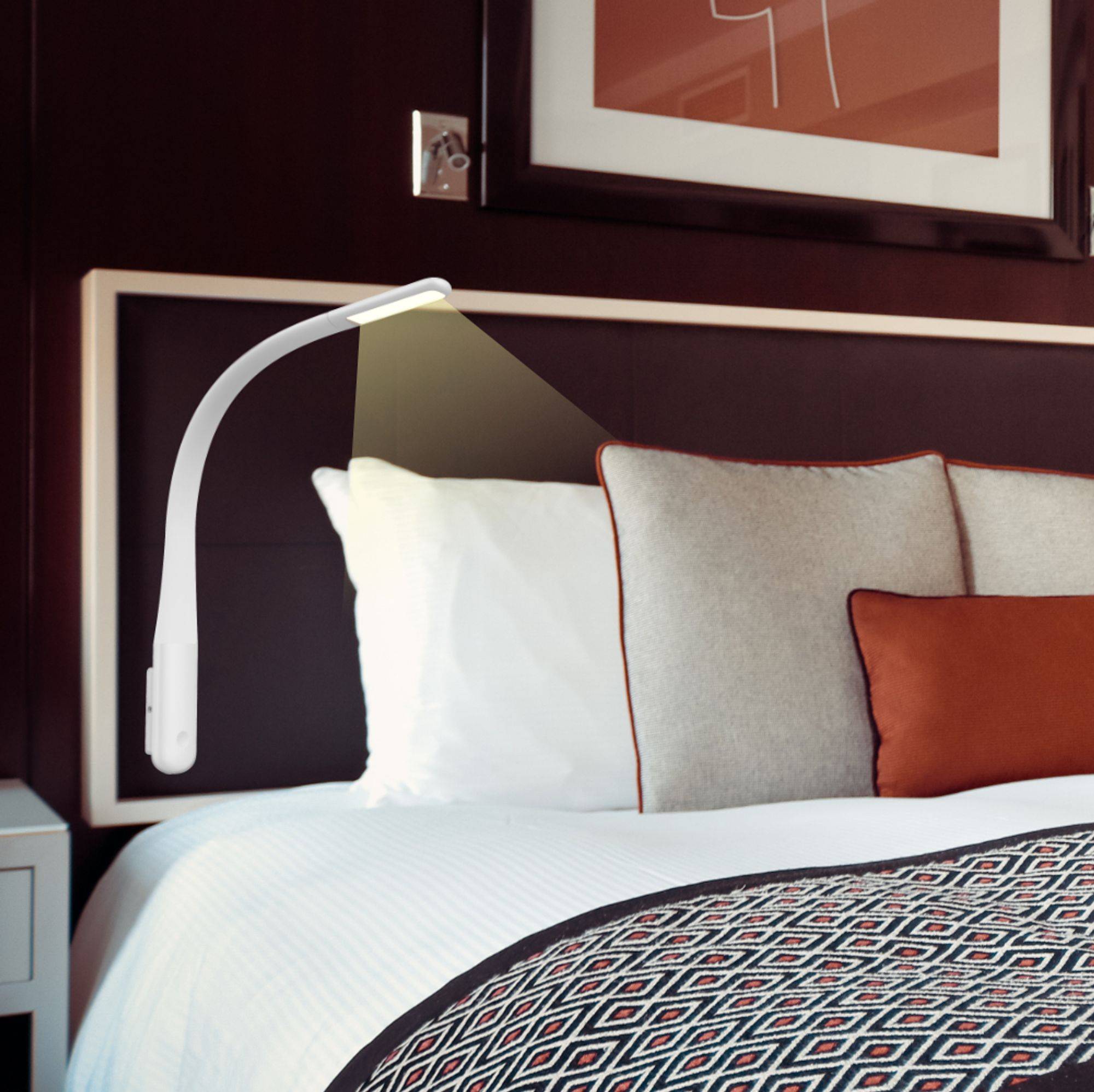 kalb | Sedani LED Bettleuchte 4W warmweiß Leseleuchte Flex Silikonhals