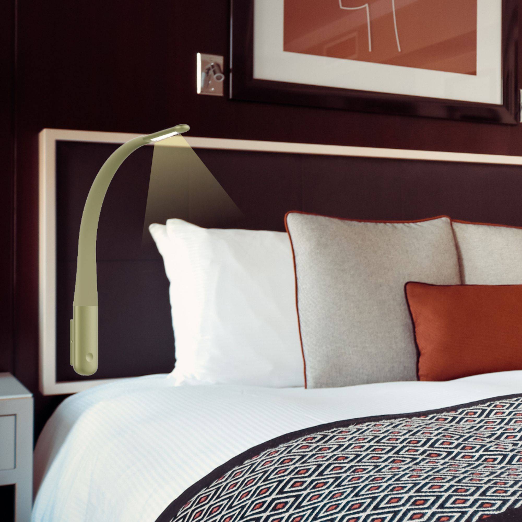 kalb | Sedani LED Bettleuchte 4W warmweiß Leseleuchte Flex Silikonhals