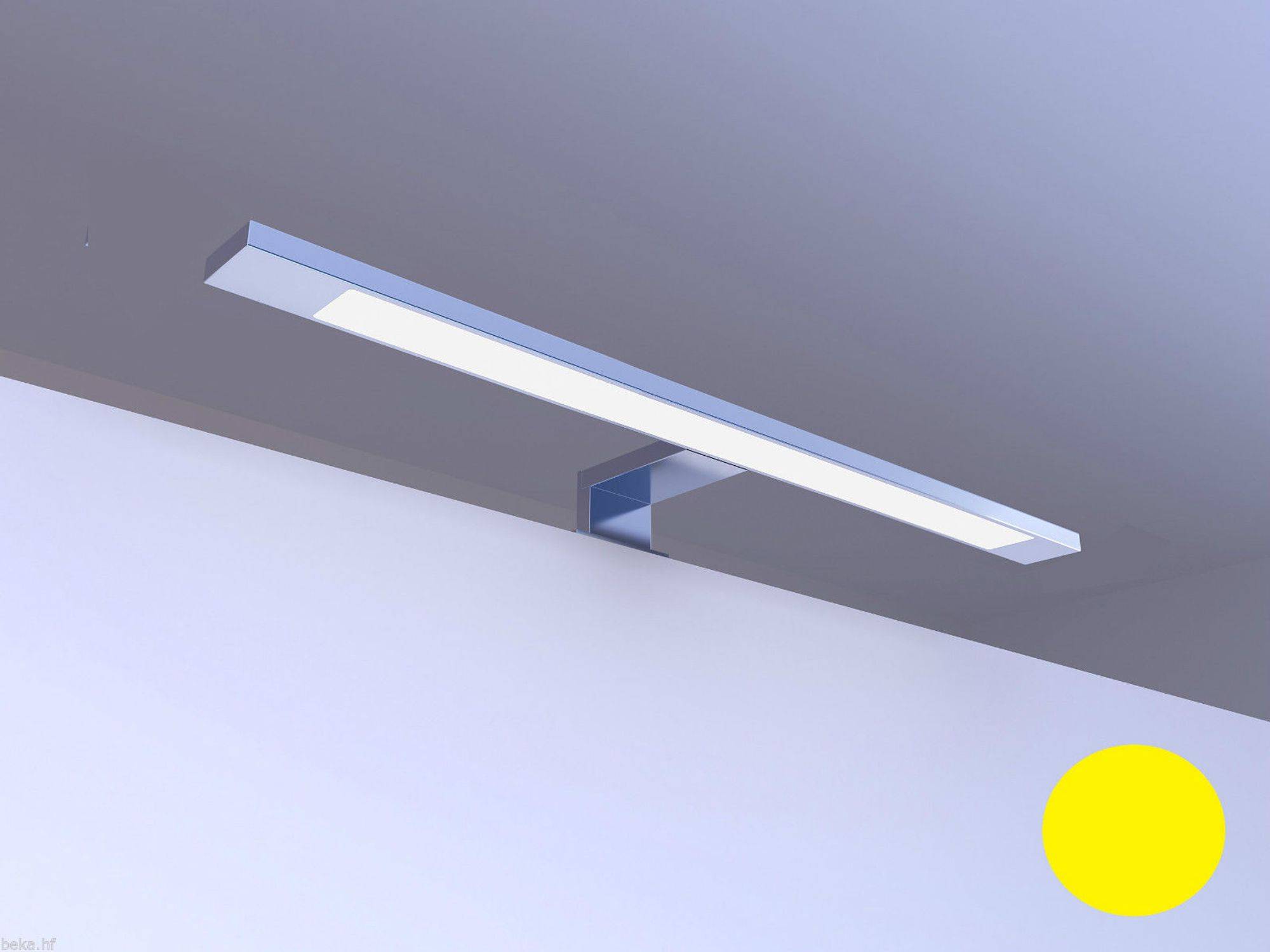 Spiegelleuchte, 450mm, verchromt, warmweiss