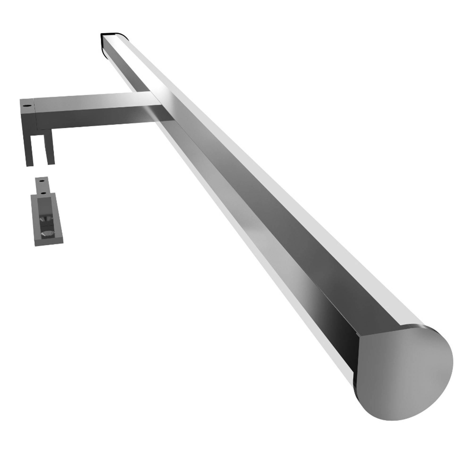 kalb | LED Spiegelleuchte 600mm Aufbauleuchte 230V Badezimmer Leuchte verchromt