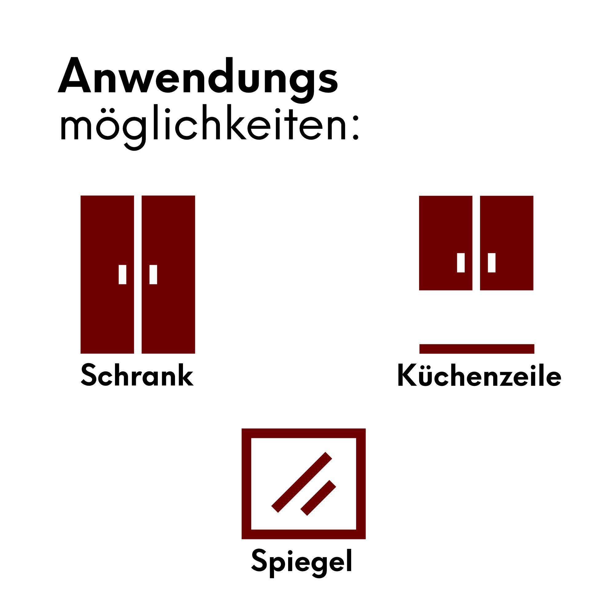 kalb | LED Aufbauleuchte 60cm rund – Schrankbeleuchtung, 1-4er Set, dimmbar, warmweiß/neutralweiß, 6W, 12V, mit Netzteil & Fußschalter – ideal