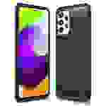 NALIA Case für Samsung Galaxy A52 5G / A52 / A52s 5G, Schwarze Handy Hülle Case
