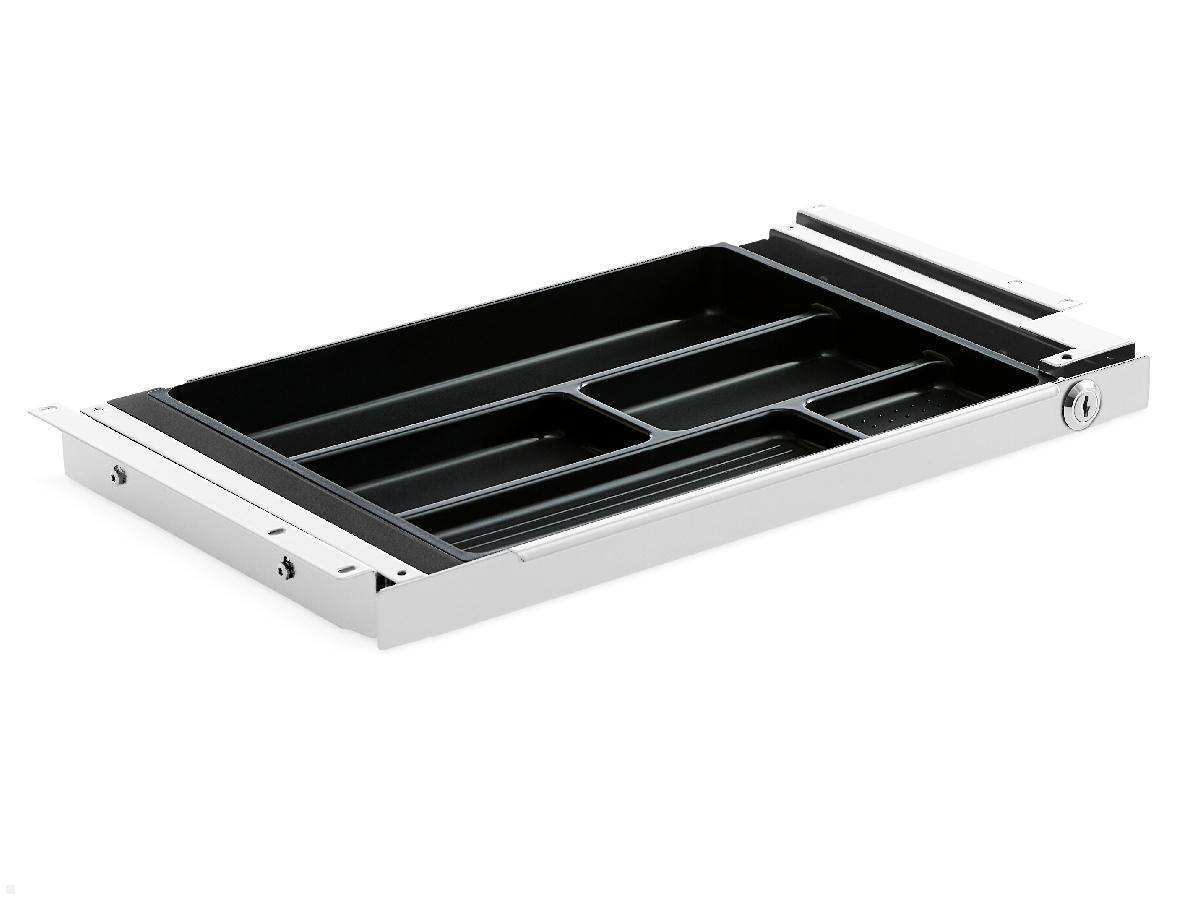 TecLines TUS004W ausziehbare Unterbau Schublade S abschließbar, weiß