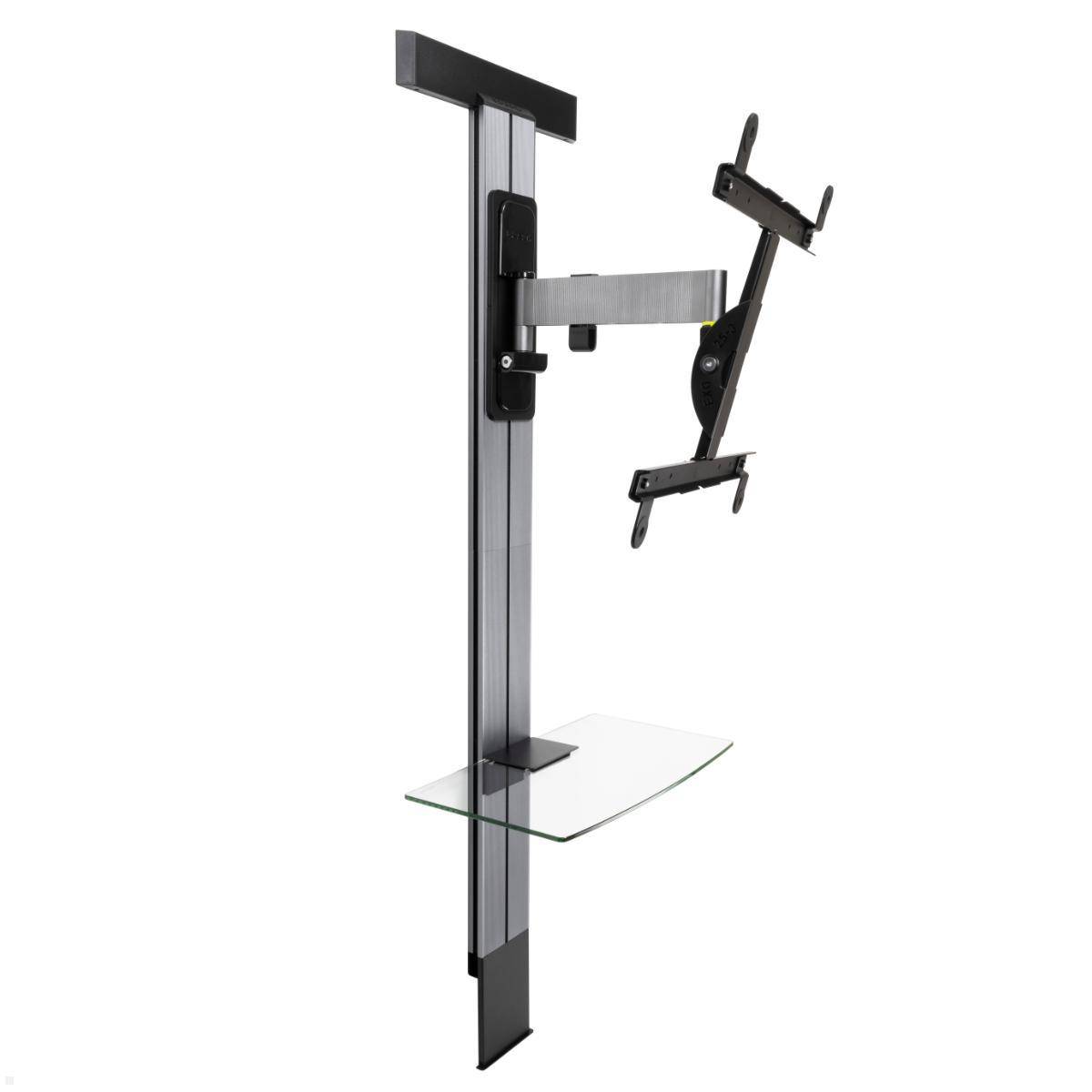 Erard EXOSTAND 400 TV Wandhalterung bis 65 Zoll mit Glasablage, Rigips