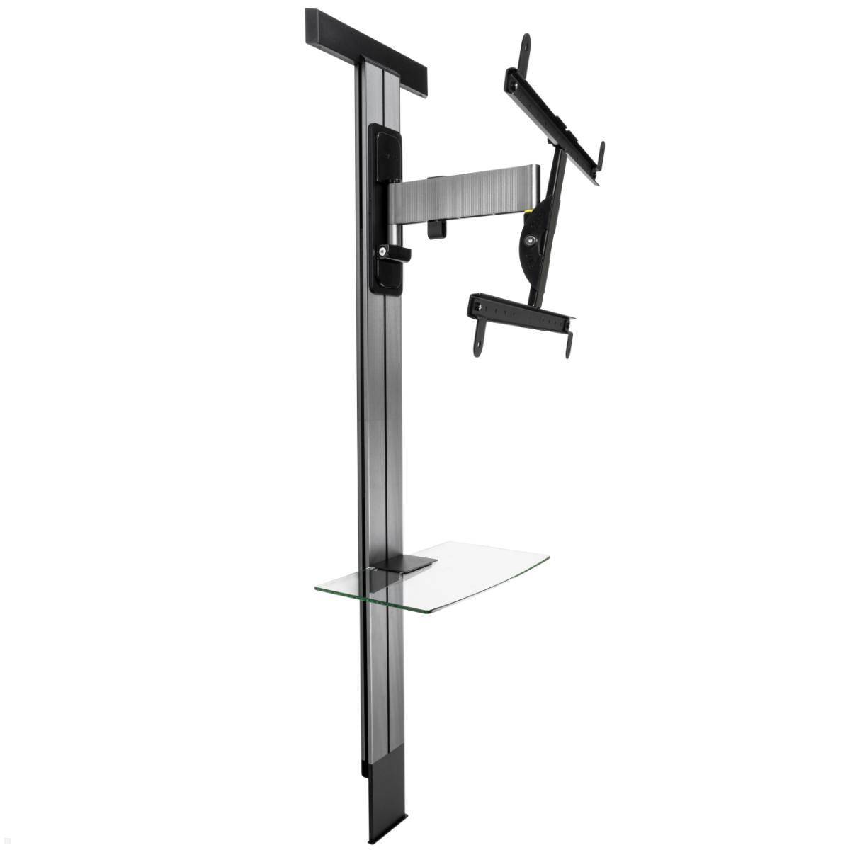 Erard EXOSTAND 600 TV Wandhalterung bis 85 Zoll mit Glasablage, Rigips