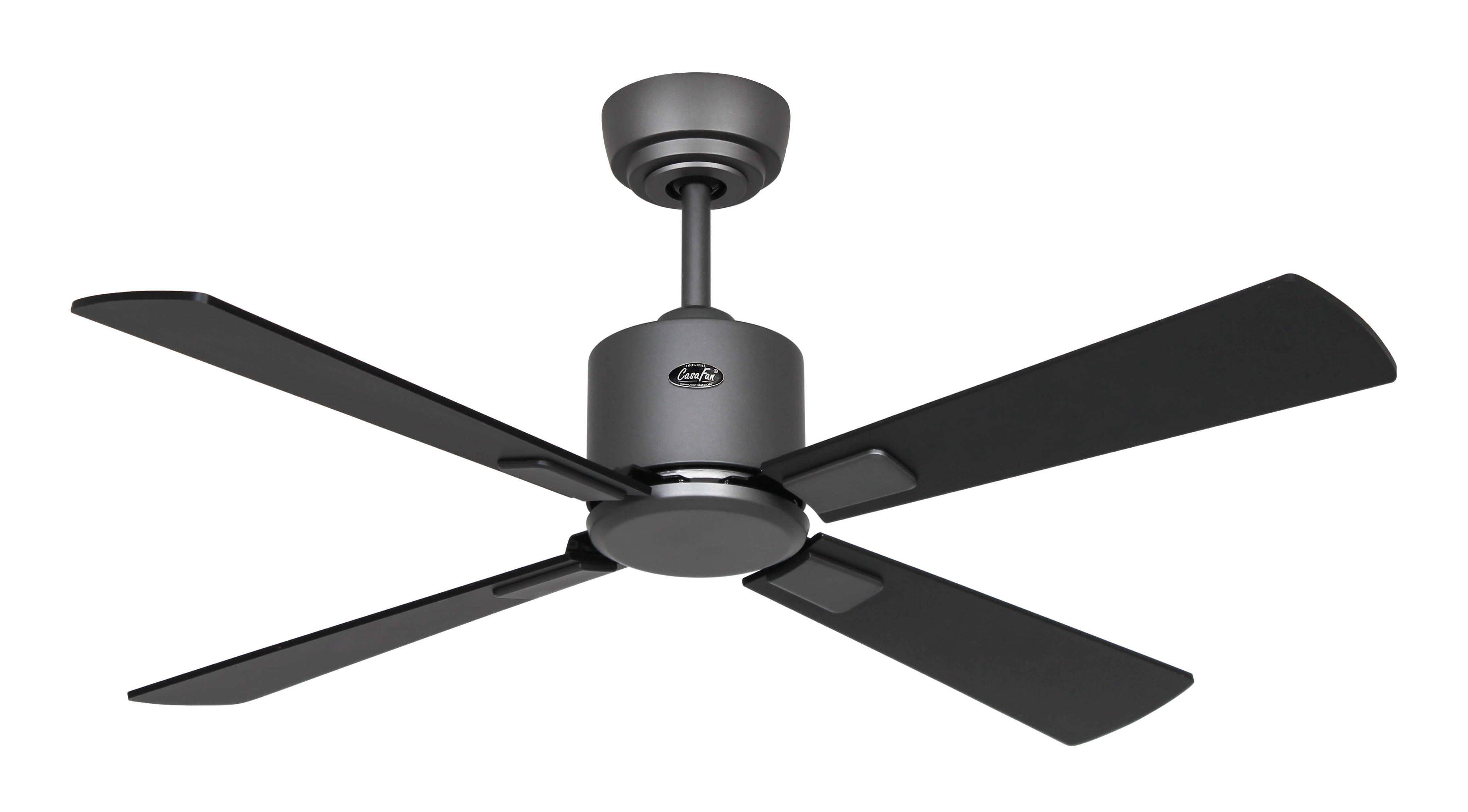Deckenventilator Eco Neo III 103 BG Schwarz / Teak