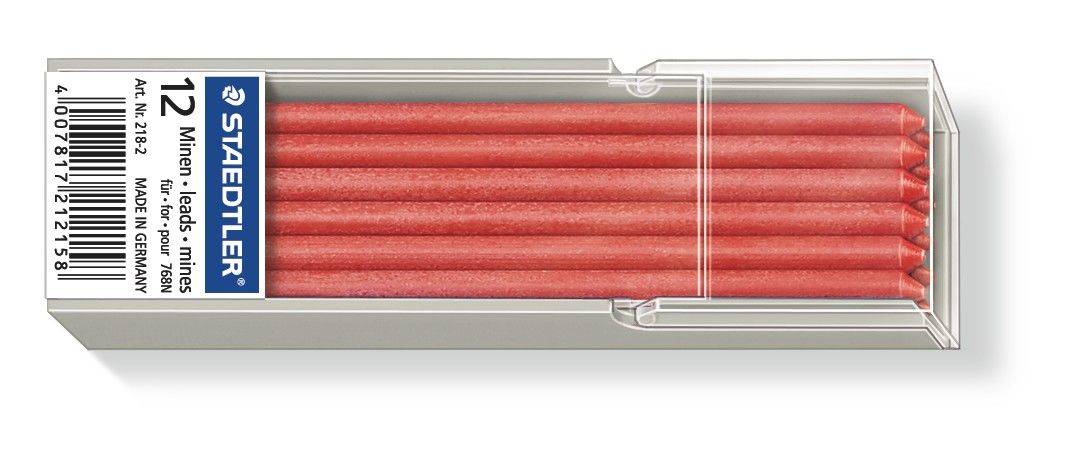 Staedtler Lumocolor 218, Rot, 3 mm, 7 cm, 12 Stück(e)