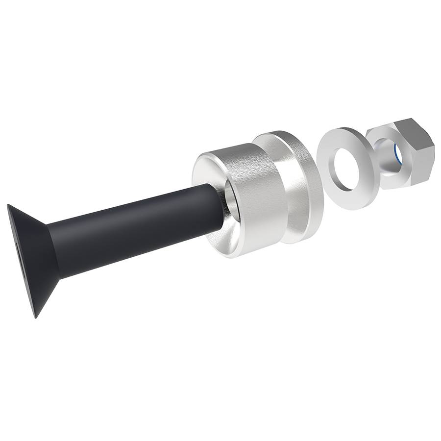 SMARTMETALS MOUNTING SOLUTIONS Dreipunkt-Kupplungsbolzen (15mm + M8 x 30 Ring + Mutter | 1 Stück)
