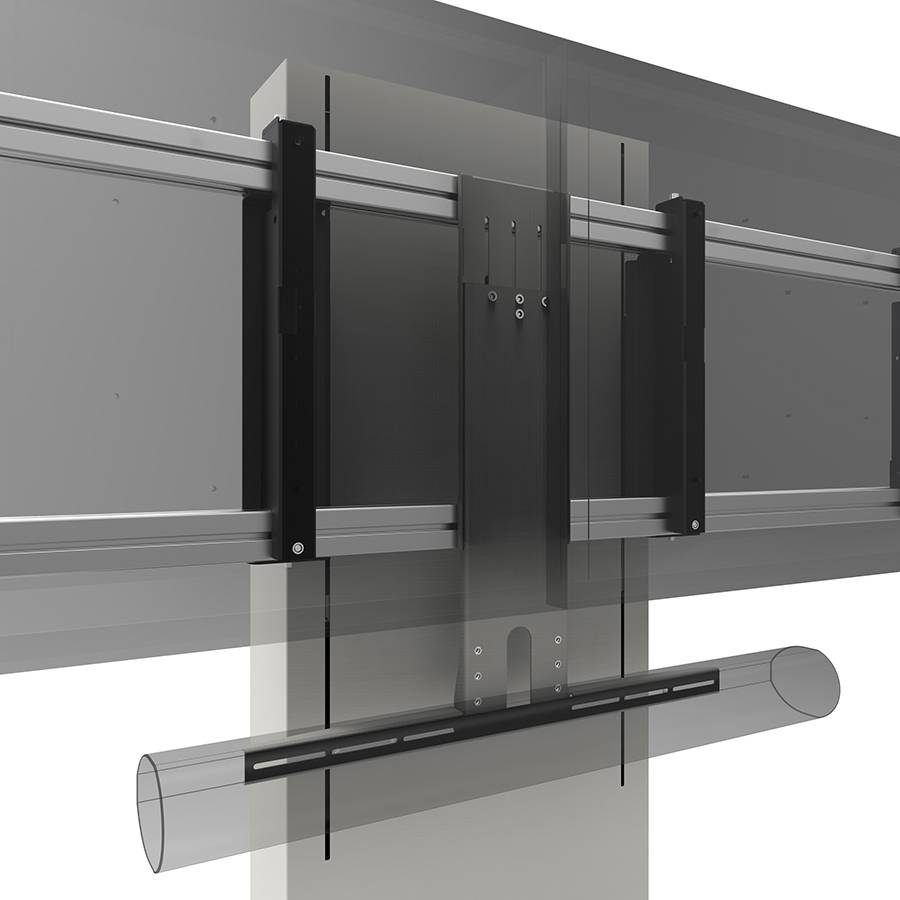 SMARTMETALS MOUNTING SOLUTIONS Business & VC Trolley Halterung für Soundbar (bis zu 98" | max. 4kg) - weiß