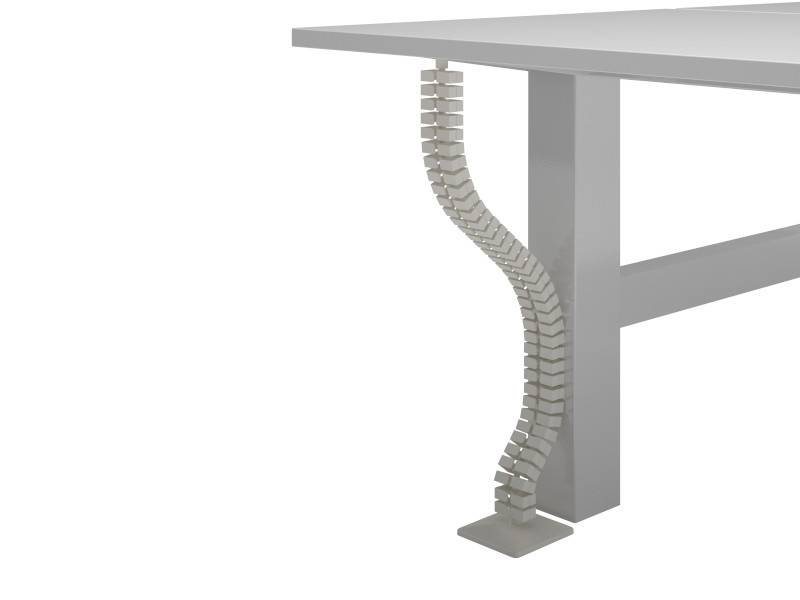 Dataflex Kabelwurm für Steh-Sitz-Arbeitsplatz, weiß (34.370)