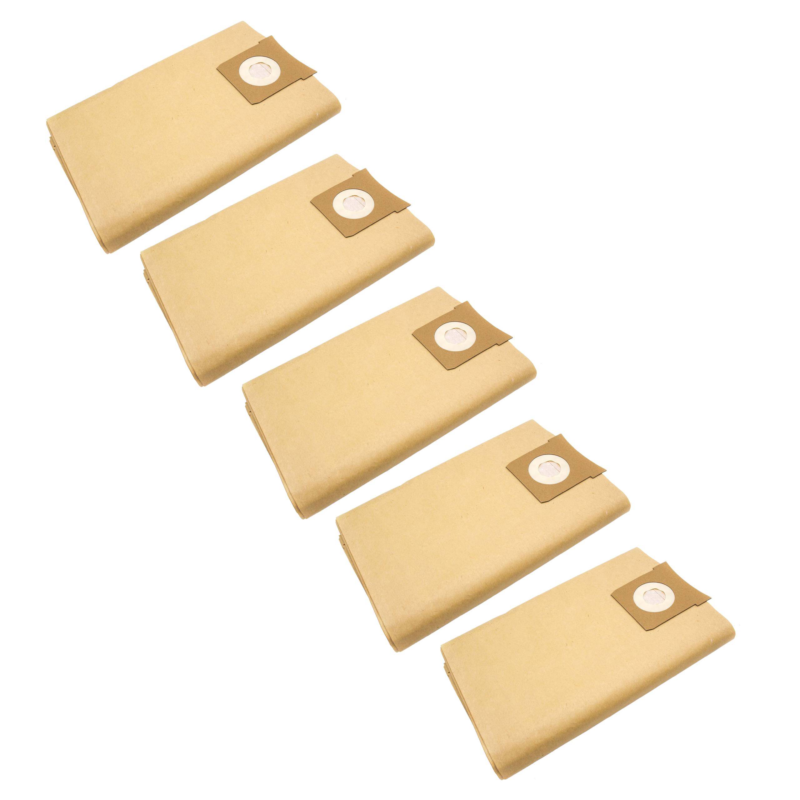 vhbw 50x Staubsaugerbeutel kompatibel mit FAM Pro 100, 70, 2000, 250, 240, 210, 200 Staubsauger - Papier, 83cm x 37cm, braun