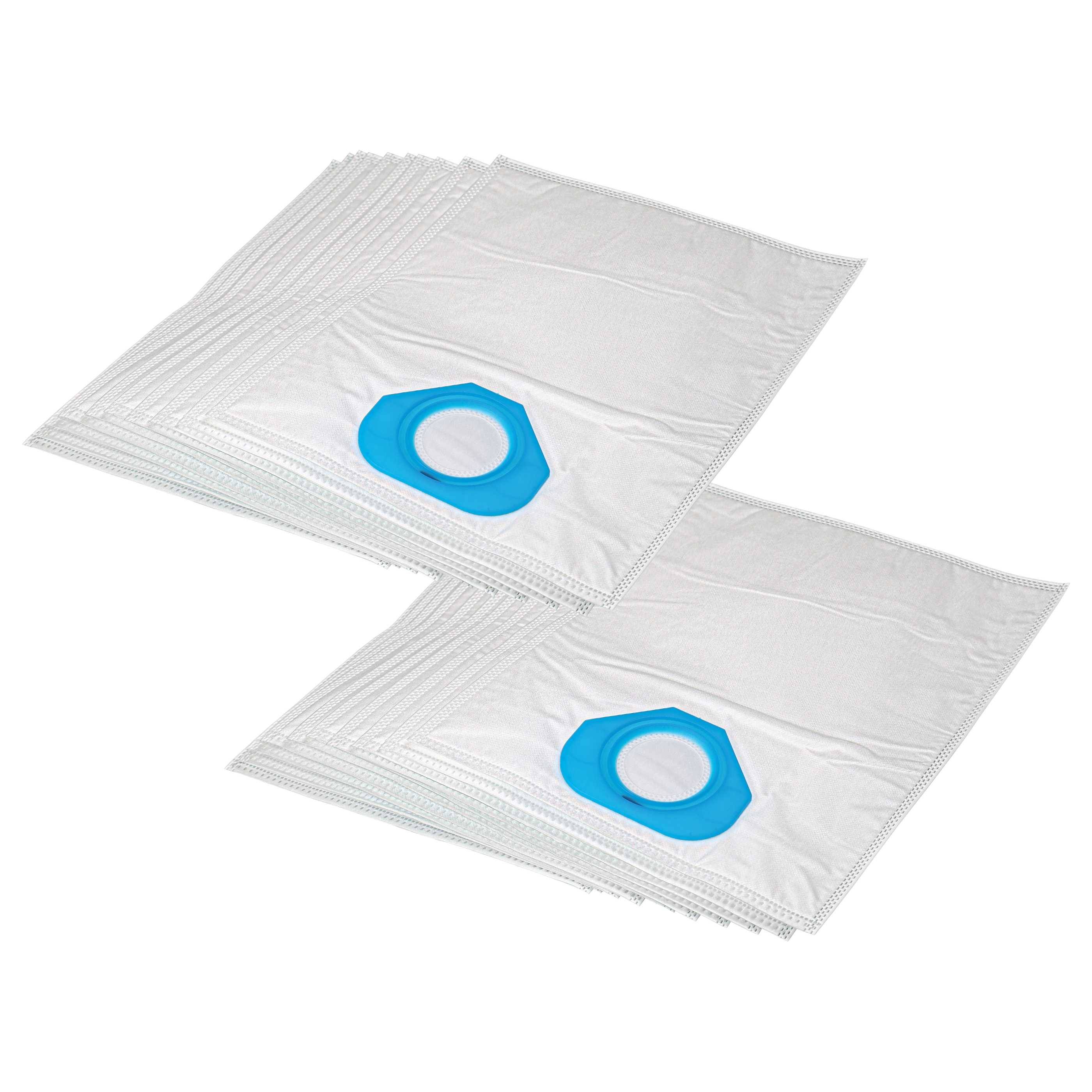 vhbw 20x Staubbeutel Ersatz für Nilfisk 82095000 für Staubsauger - 30cm x 22cm Weiß