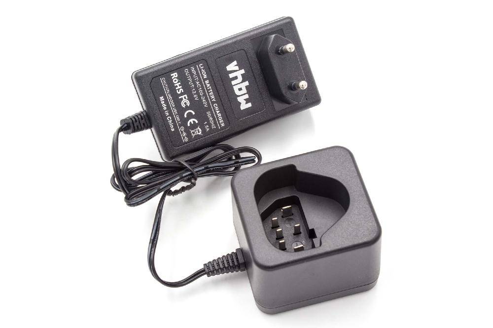 vhbw Ladegerät kompatibel mit AEG L1215, L1215P, L1215R, L1220, L1230, L1240, 3520, 3526, 4932, 584932, 954932 Werkzeug Li-Ion-Akkus