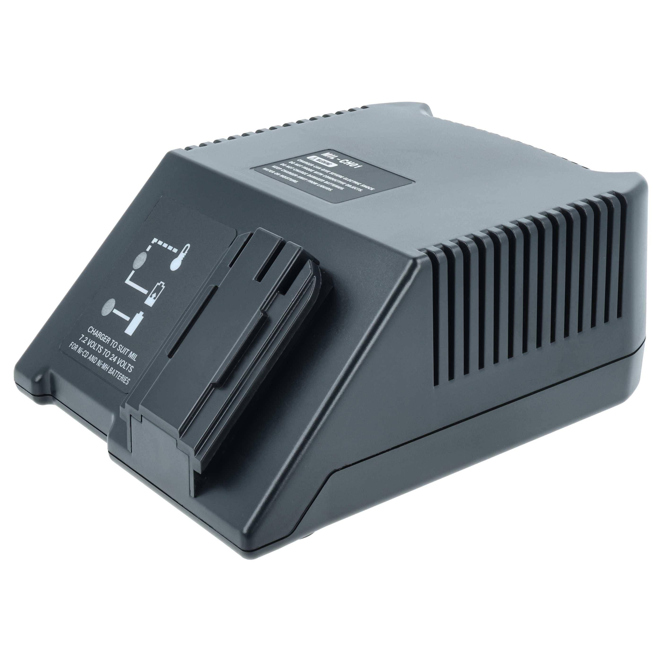 vhbw Ladegerät kompatibel mit Milwaukee LokTor P12PX, P12TX, H 18, P 12 PX Werkzeug - 120W