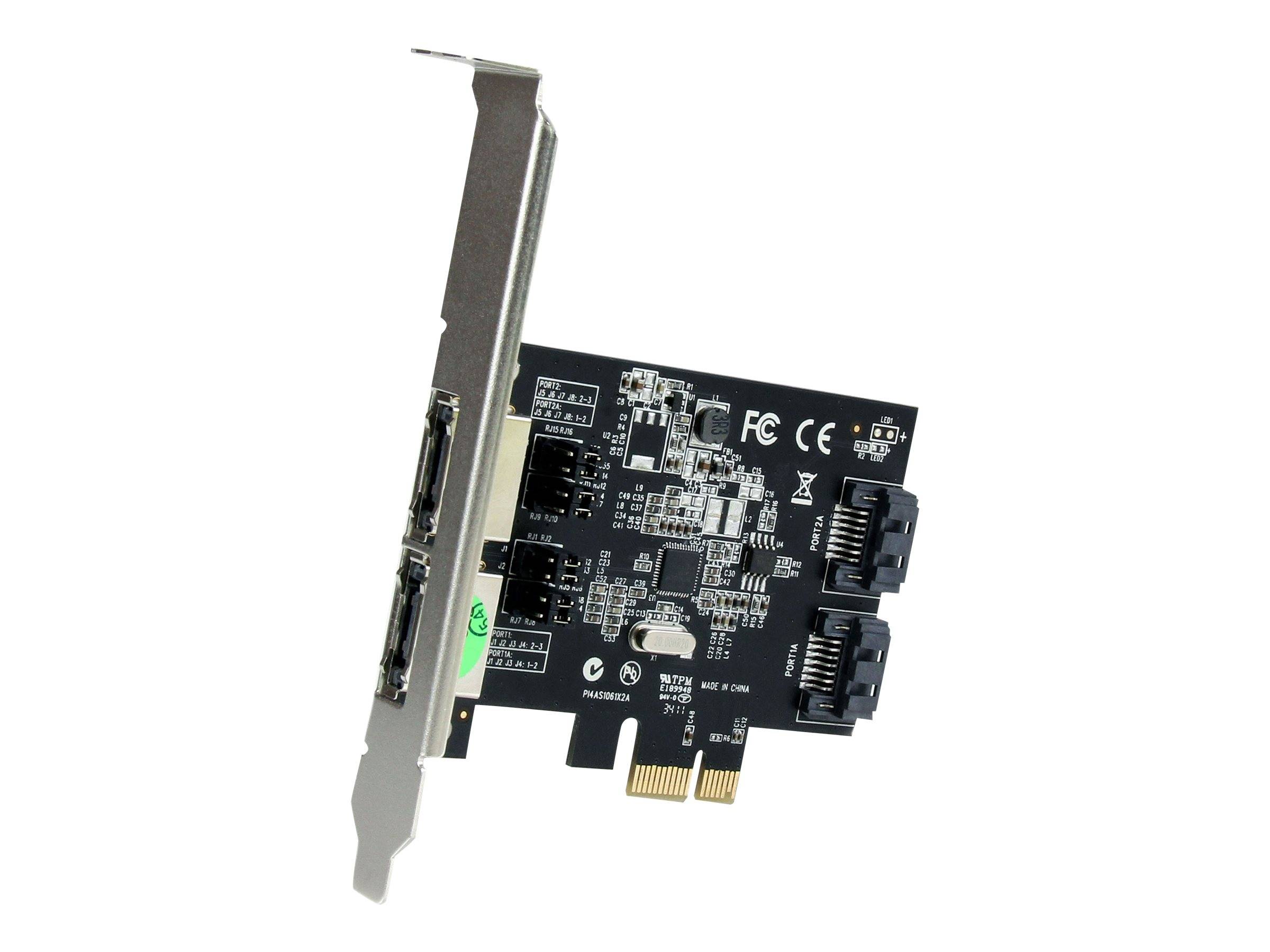 StarTech.com 2 Port SATA III PCI Express Schnittstellenkarte