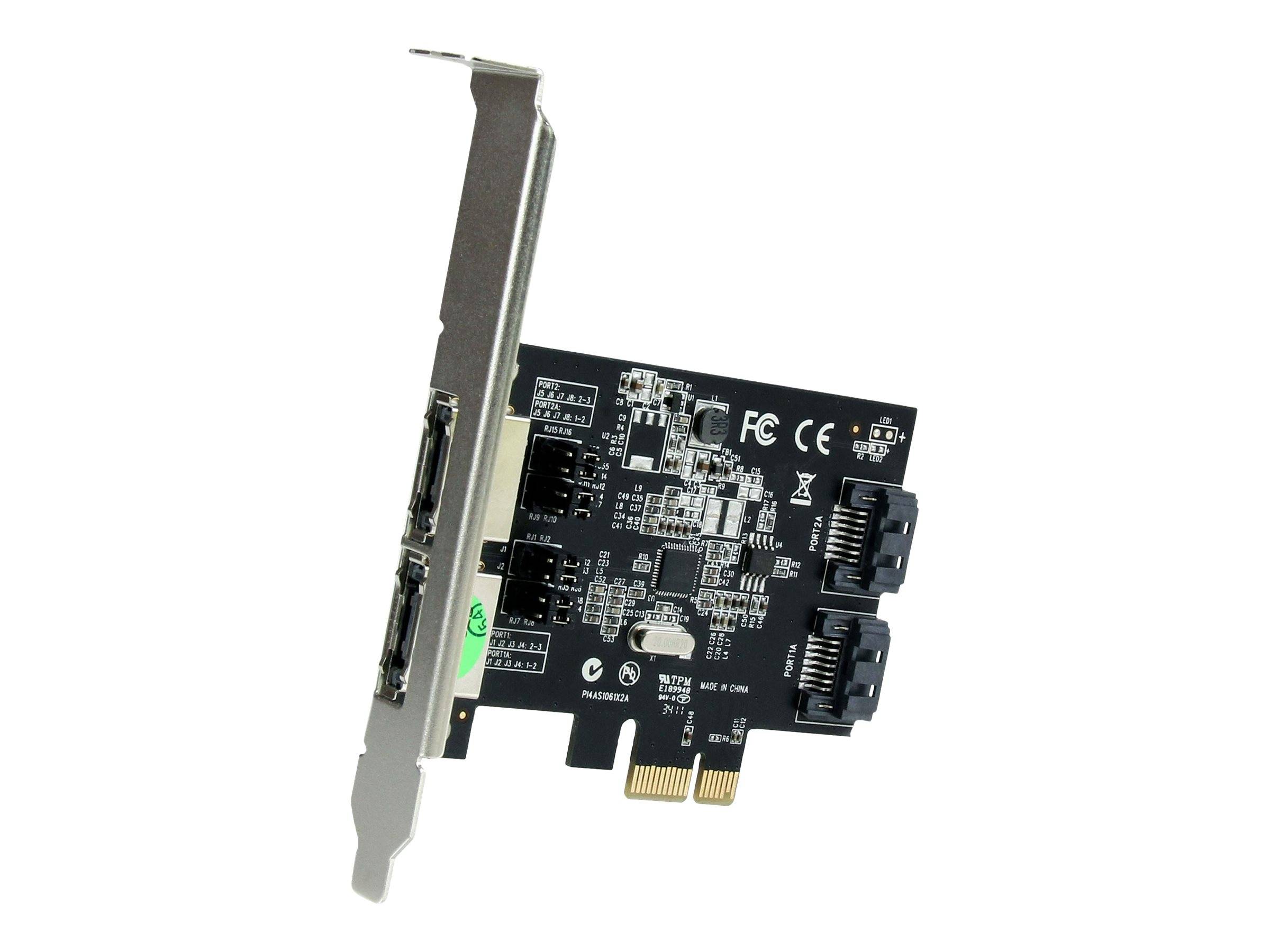 StarTech.com 2 Port SATA III PCI Express Schnittstellenkarte