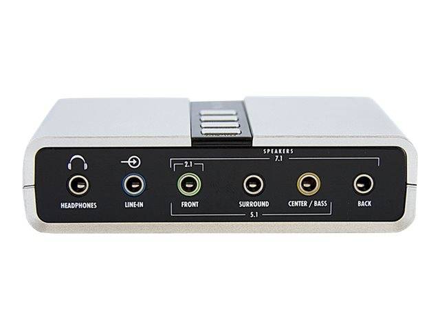StarTech.com USB 2.0 Soundbox 7.1 Adapter - externe USB Soundkarte mit SPDIF Didital Audio