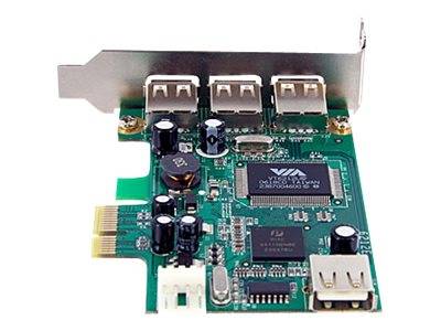 StarTech.com 4 Port USB 2.0 HighSpeed PCI Express Low Profile Schnittstellenkarte - 1 x USB 2.0 intern (Buchse)