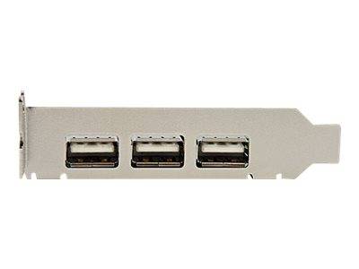 StarTech.com 4 Port USB 2.0 HighSpeed PCI Express Low Profile Schnittstellenkarte - 1 x USB 2.0 intern (Buchse)