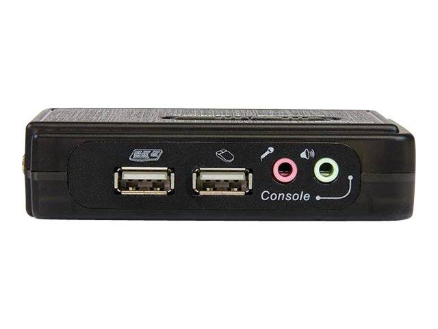 StarTech.com 2 Port USB KVM Switch Kit mit Audio und Kabeln
