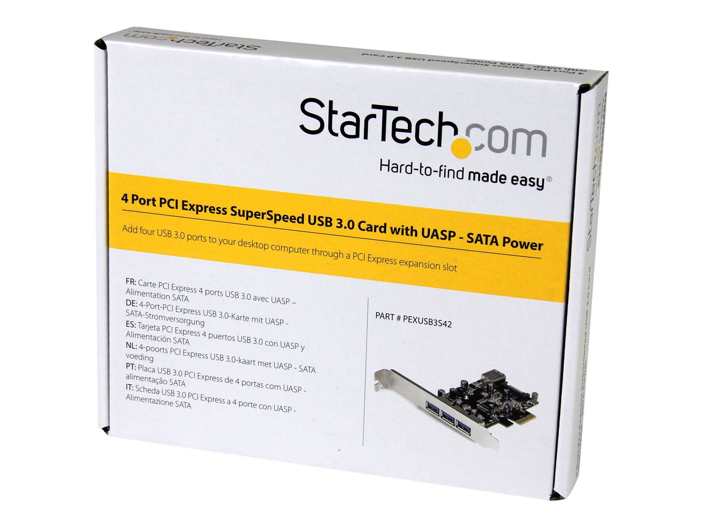 StarTech.com 4 Port PCI Express USB 3.0 Karte