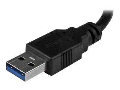StarTech.com USB 3.0 auf Gigabit Netzwerk Adapter mit 2 Port USB Hub - Native Treiber-Unterstützung (Windows, Mac und Ch