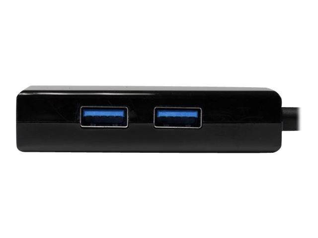 StarTech.com USB 3.0 auf Gigabit Netzwerk Adapter mit 2 Port USB Hub - Native Treiber-Unterstützung (Windows, Mac und Ch