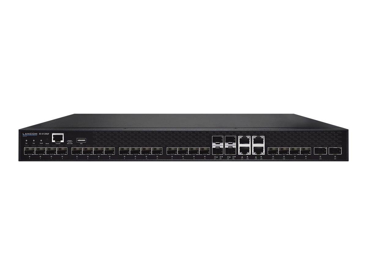LANCOM XS-6128QF - Switch - L3 - managed - 16 x 10 Gigabit SFP+ + 4 x combo 10 Gigabit SFP+/RJ-45 + 4 x Combo 25 Gigabit SFP28 (Uplink)