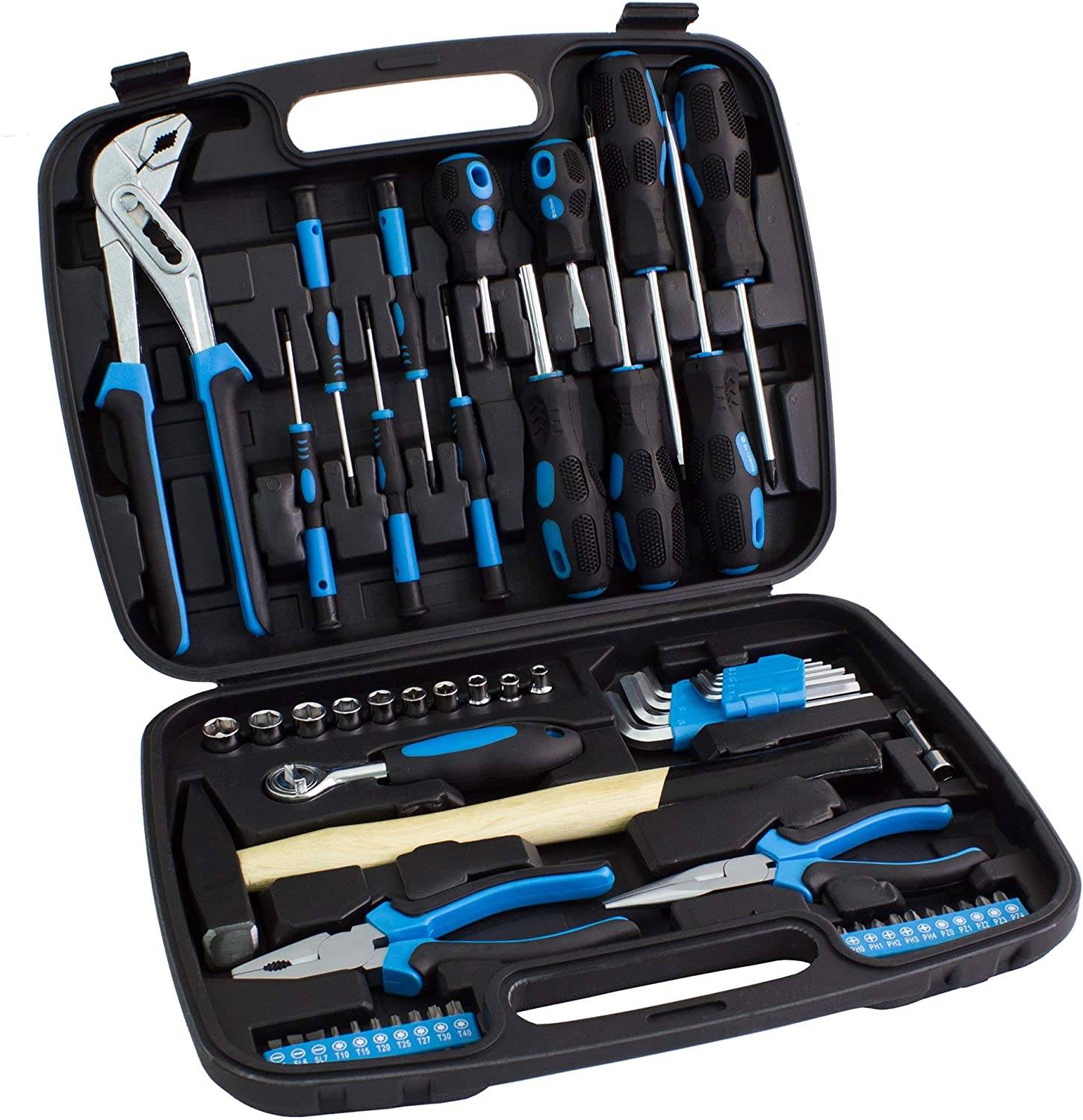 Karcher Werkzeugkoffer - 57-teiliges Werkzeugset aus Chrom Vanadium & Karbonstahl