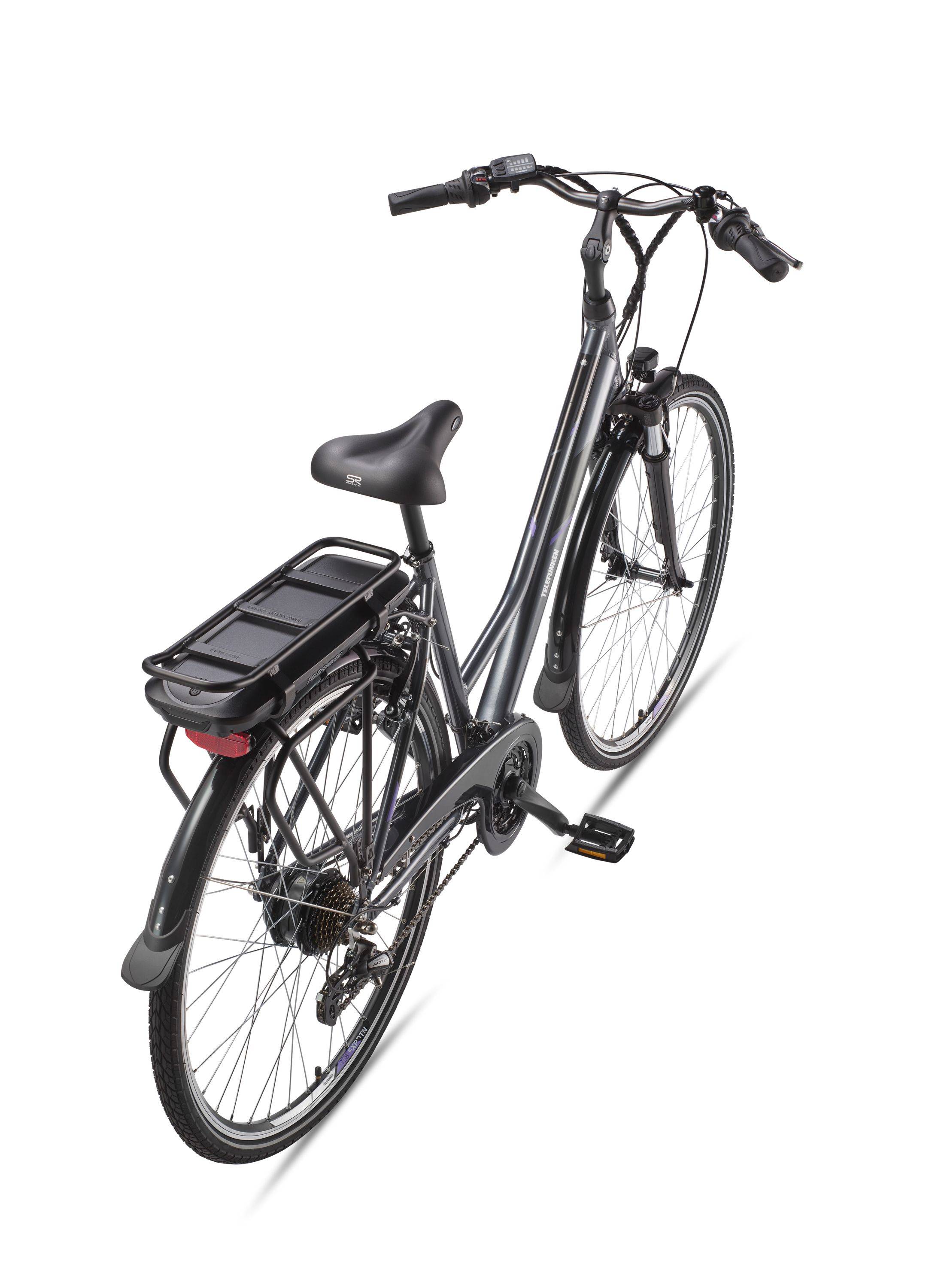 Telefunken E-Bike XT480 mit 21-Gang Shimano Kettenschaltung - Hinterrad-Motor 250W 10Ah, 36V Akku